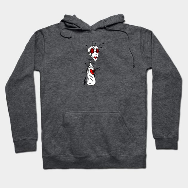 Voodoo Love Doll Hoodie by Colonel JD McShiteBurger